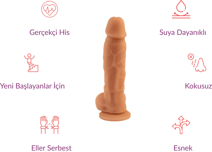 Otis 18 CM Dildo - GizliSekme