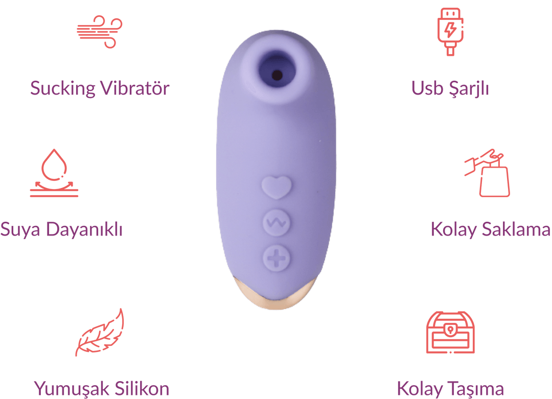 YK1500 Sucking Vibrator - GizliSekme